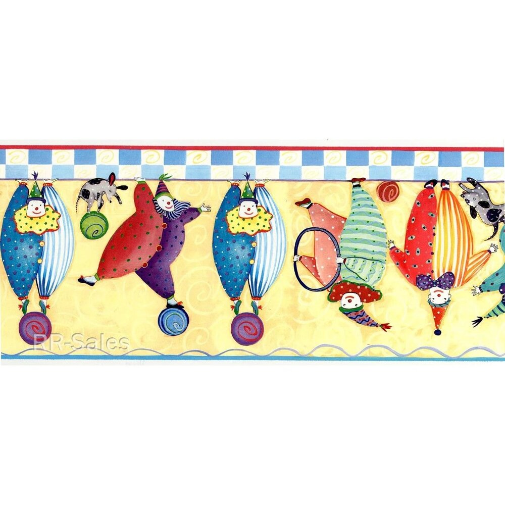 Wallies Dana Simpson Bumble Tumble Clowns Dog Cartoon Wallpaper Border 2 Rolls